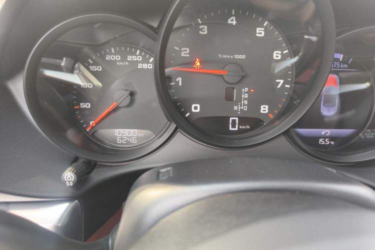 Used Porsche 718 2020 Boxster 2.0T Odometer Close Up