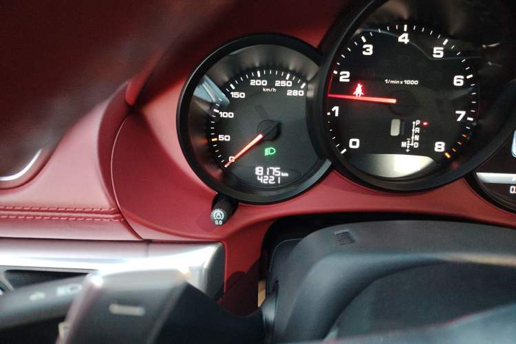 Used Porsche 718 2020 Cayman 2.0T Odometer Close Up