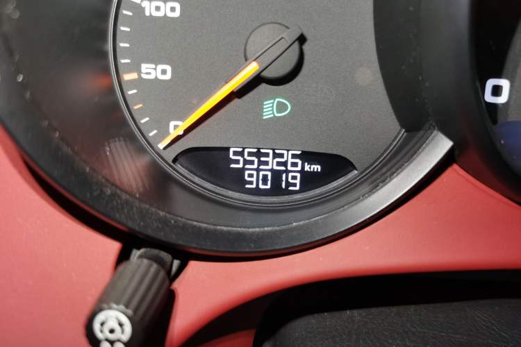 Used Porsche 718 2020 Boxster 2.0T Odometer Close Up
