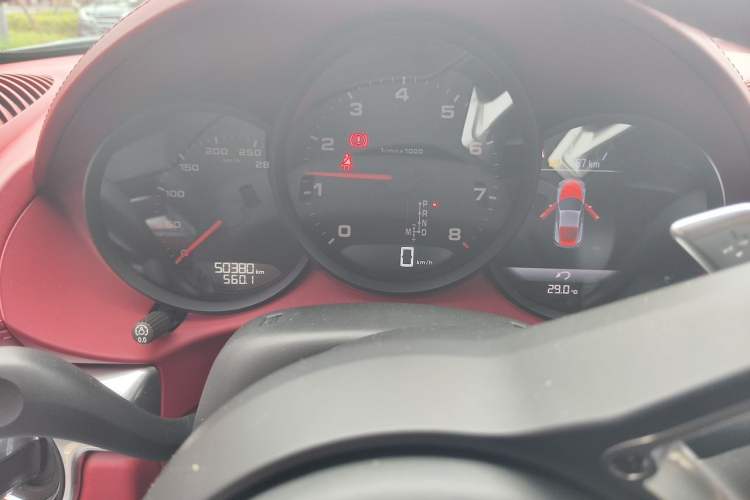 Used Porsche 718 2020 Cayman 2.0T Odometer Close Up