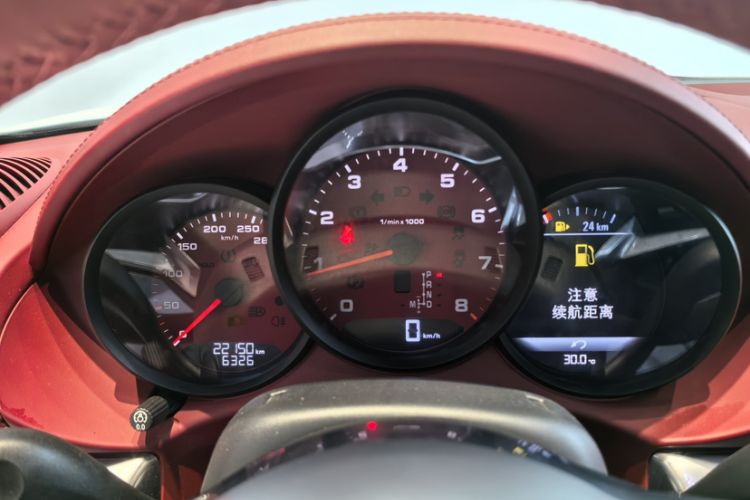 Used Porsche 718 2020 Cayman 2.0T Odometer Close Up