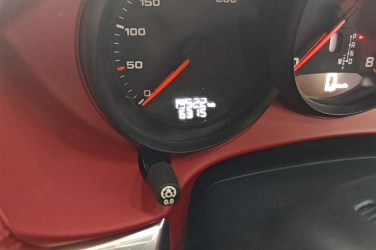 Used Porsche 718 2020 Boxster 2.0T Odometer Close Up