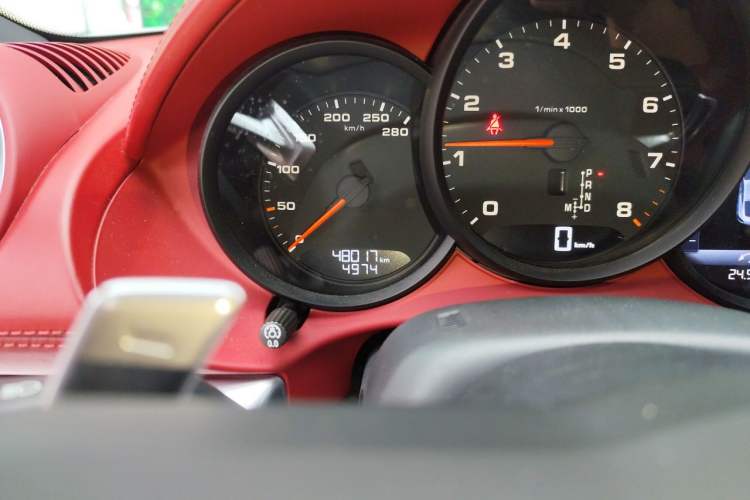 Used Porsche 718 2020 Cayman 2.0T Odometer Close Up
