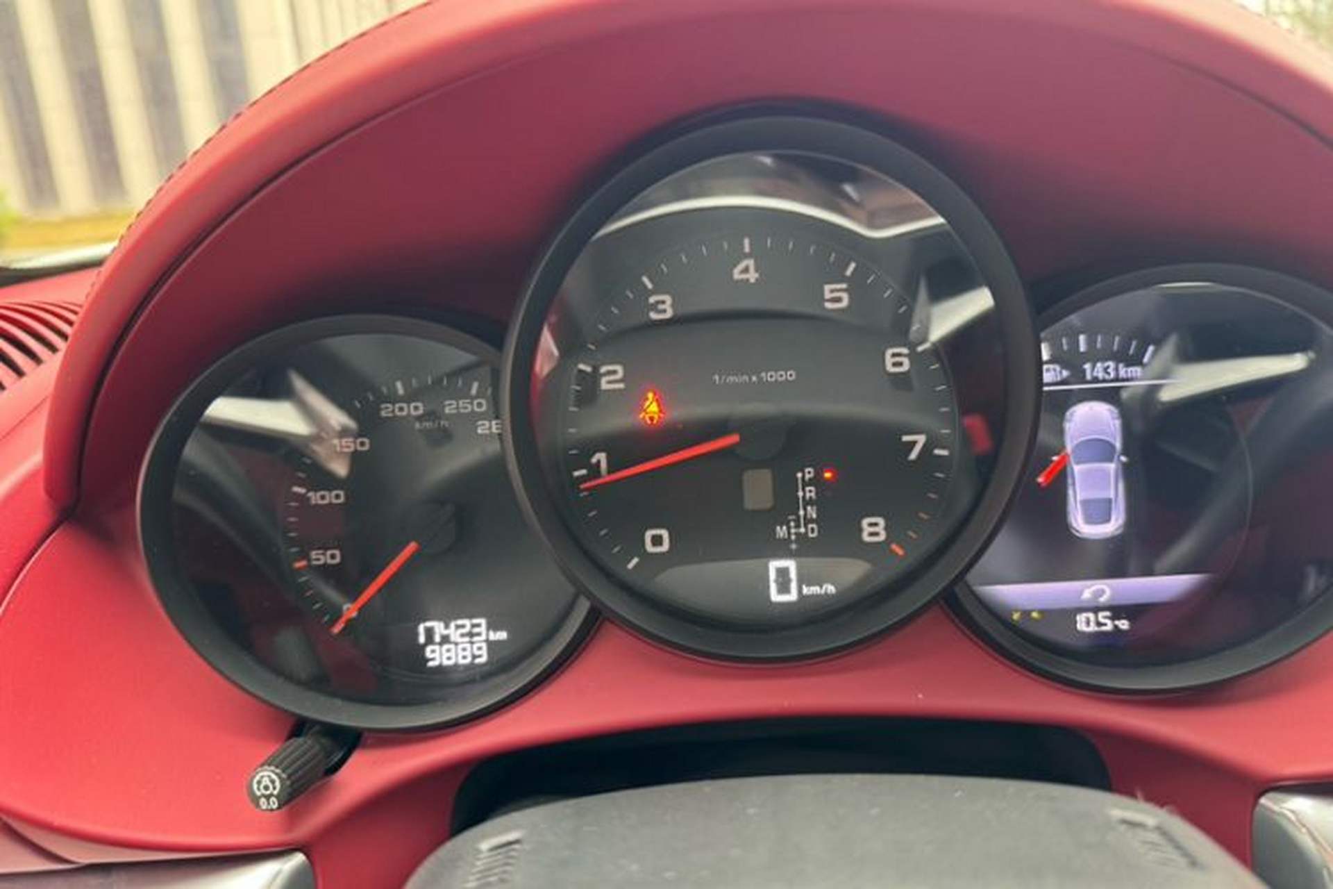 Used Porsche 718 2020 Cayman 2.0T Odometer Close Up