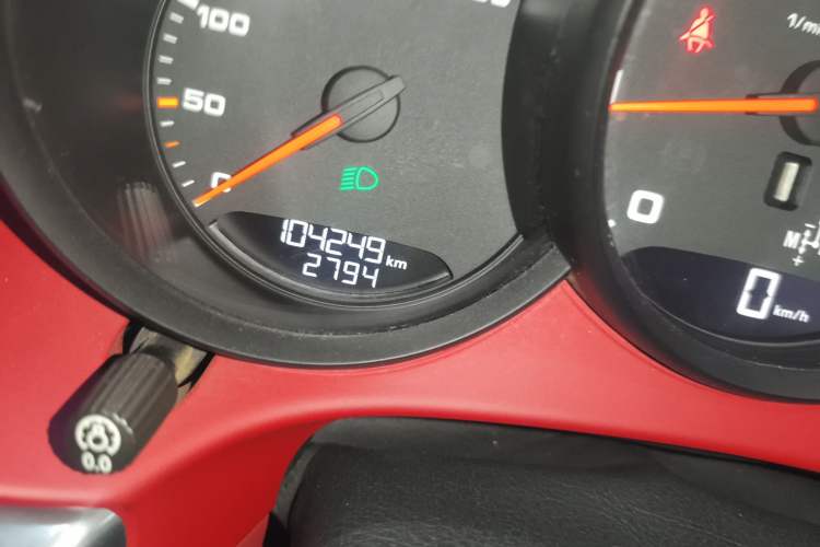 Used Porsche 718 2020 Boxster 2.0T Odometer Close Up
