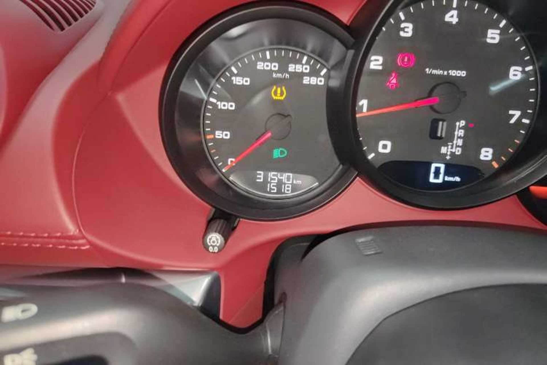 Used Porsche 718 2020 Boxster 2.0T Odometer Close Up