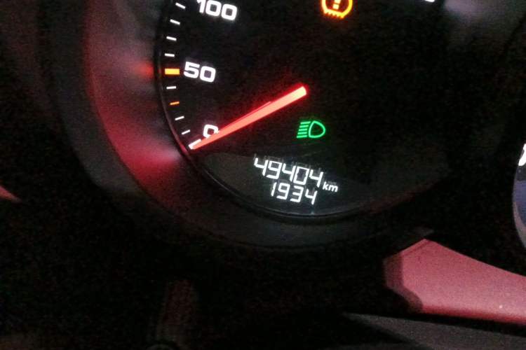 Used Porsche 718 2020 Boxster 2.0T Odometer Close Up