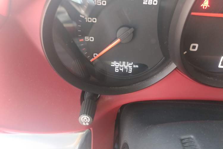 Used Porsche 718 2020 Cayman 2.0T Odometer Close Up