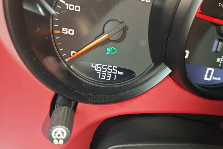 Used Porsche 718 2020 Cayman 2.0T Odometer Close Up