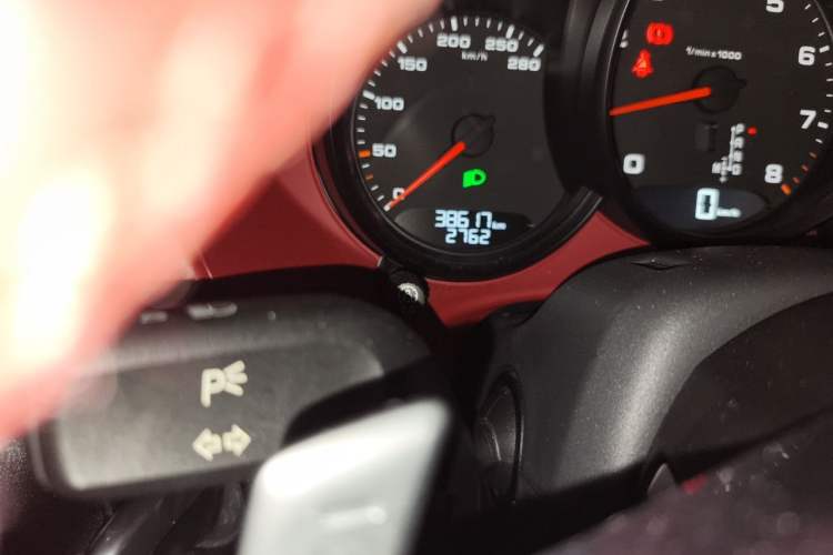 Used Porsche 718 2020 Boxster 2.0T Odometer Close Up