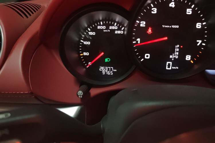 Used Porsche 718 2020 Boxster 2.0T Odometer Close Up