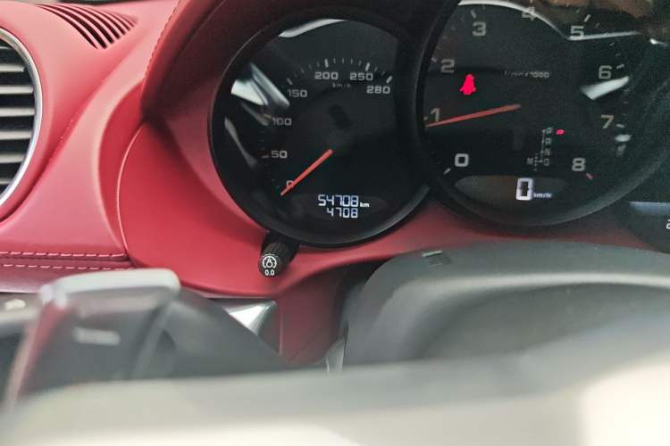 Used Porsche 718 2020 Boxster 2.0T Odometer Close Up