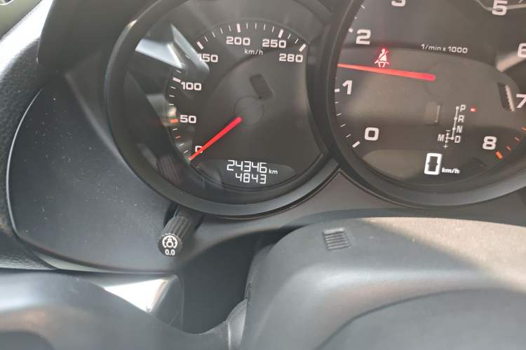 Used Porsche 718 2020 Cayman 2.0T Odometer Close Up