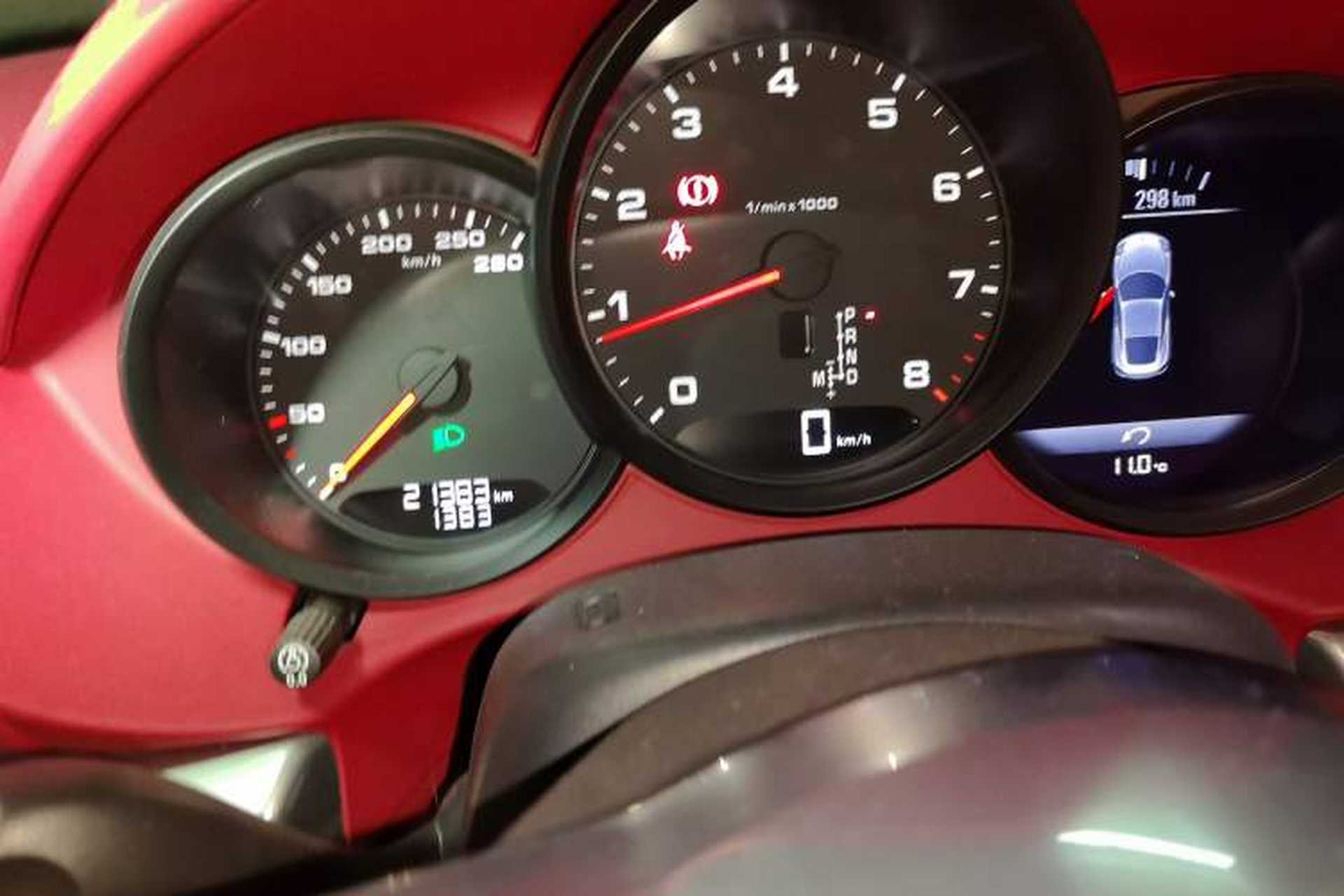 Used Porsche 718 2022 Cayman 2.0T Odometer Close Up