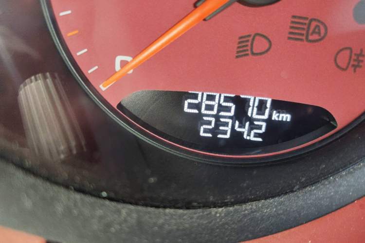 Used Porsche 718 2022 Boxster 2.0T Odometer Close Up