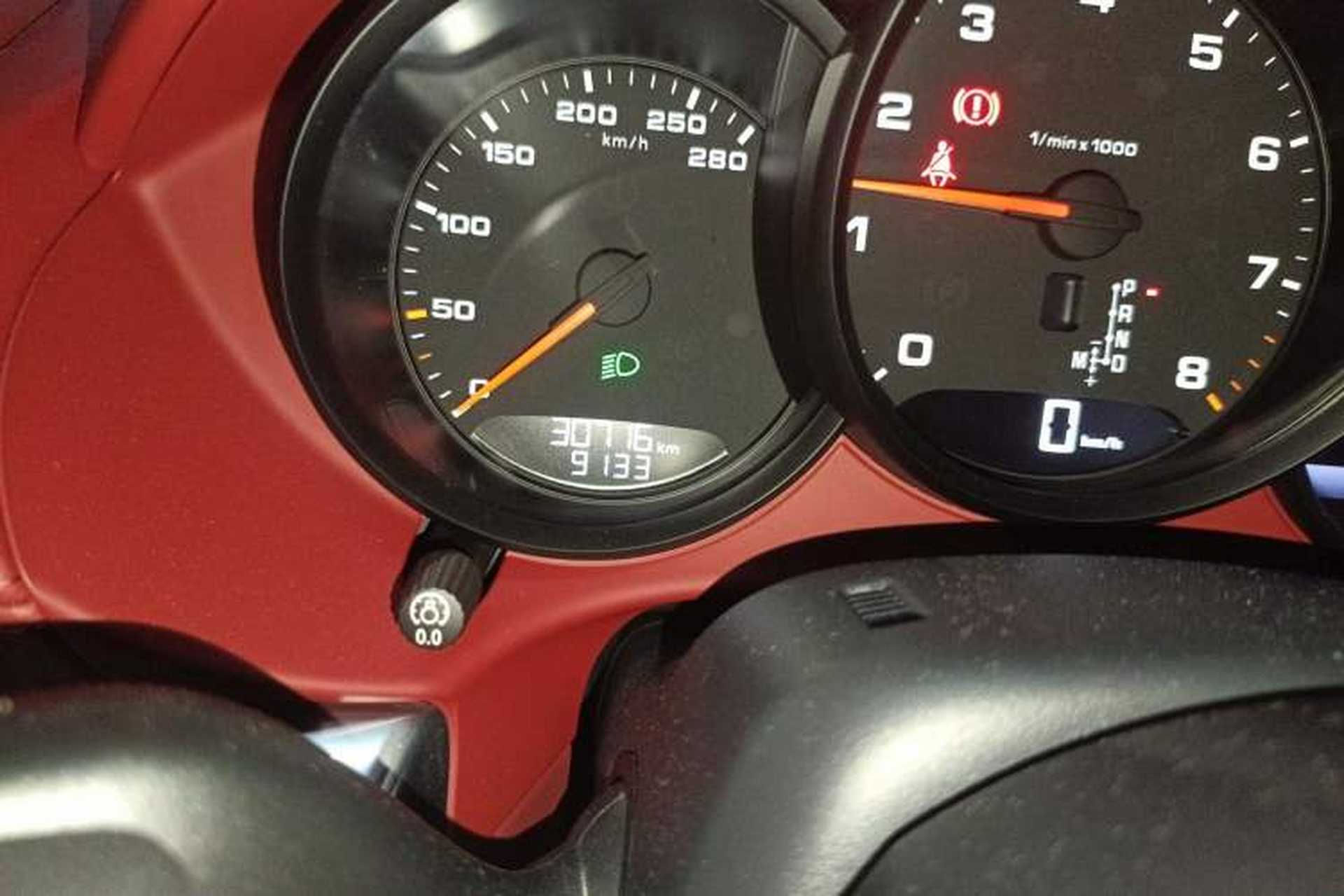 Used Porsche 718 2022 Boxster 2.0T Odometer Close Up