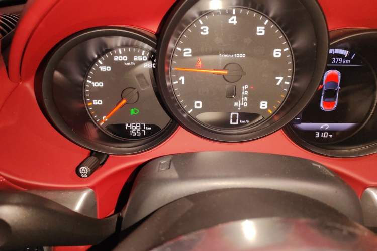 Used Porsche 718 2023 Boxster Style Edition 2.0T Odometer Close Up