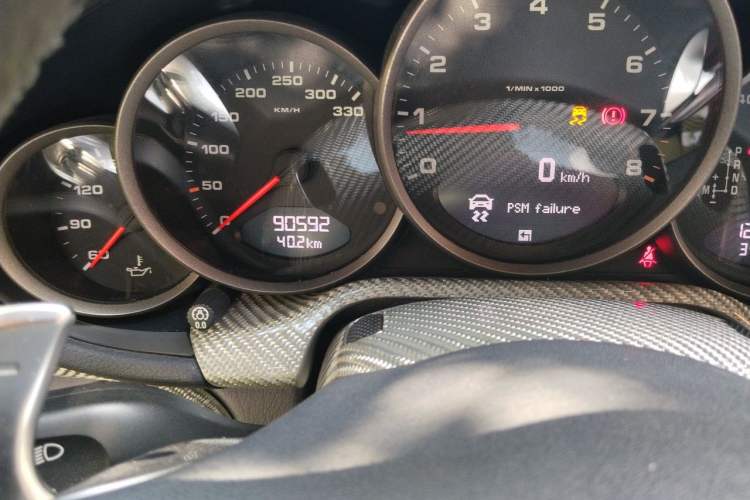 Used Porsche 911  Odometer Close Up