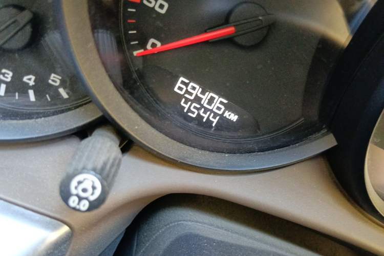 Used Porsche 911 2012 Carrera 3.4L Odometer Close Up