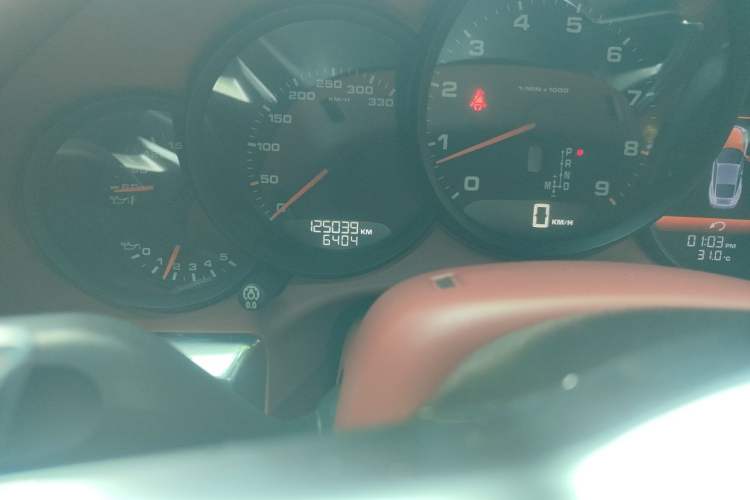 Used Porsche 911 2012 Carrera 3.4L Odometer Close Up