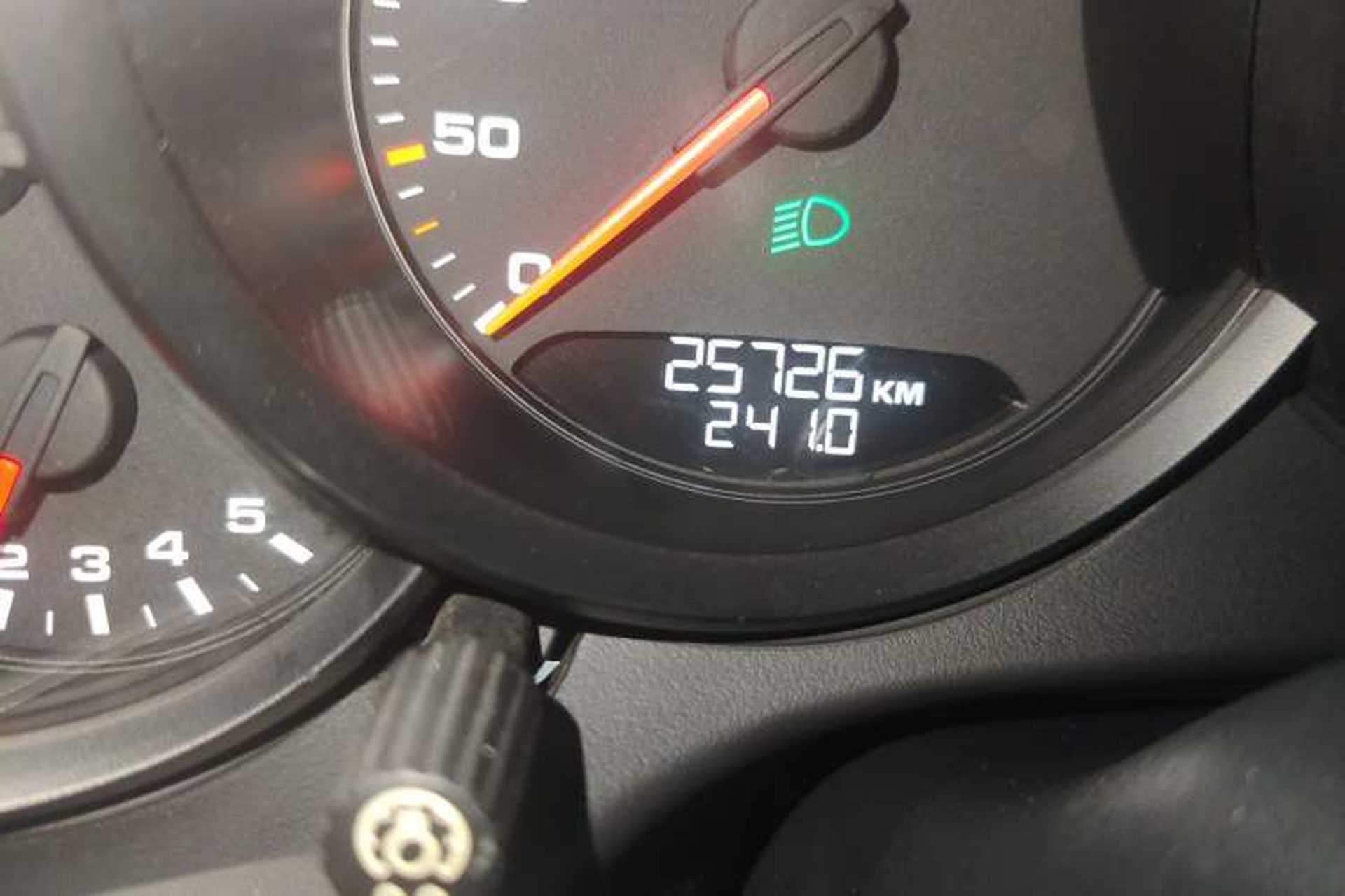 Used Porsche 911 2012 Carrera 3.4L Odometer Close Up
