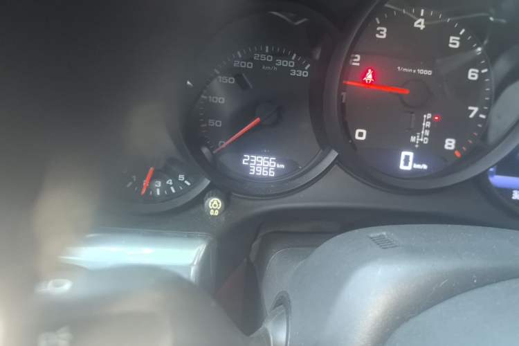 Used Porsche 911  Odometer Close Up