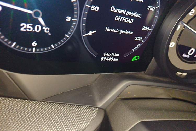 Used Porsche 911 2020 Carrera 3.0T Odometer Close Up