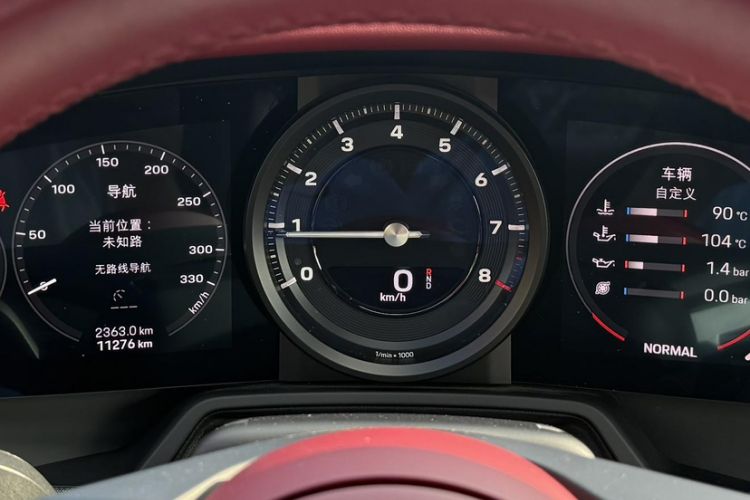 Used Porsche 911 2020 Carrera Cabriolet 3.0T Odometer Close Up