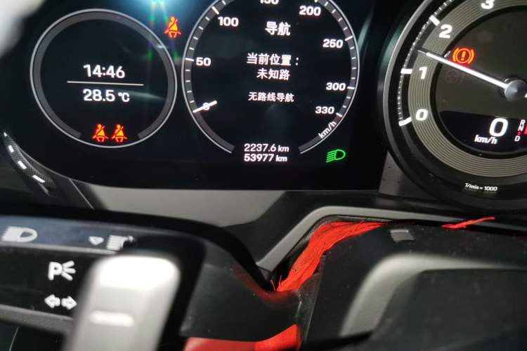 Used Porsche 911 2020 Carrera 3.0T Odometer Close Up