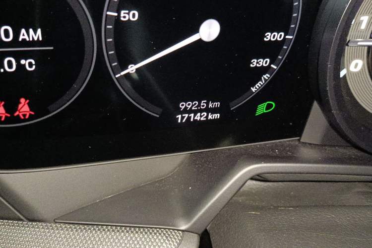 Used Porsche 911 2022 Targa 4 3.0T Odometer Close Up