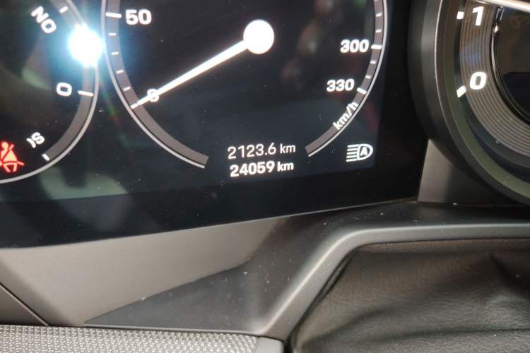Used Porsche 911 2022 Carrera S 3.0T Odometer Close Up