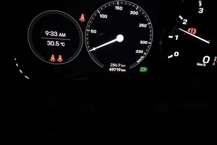 Used Porsche 911 2022 Carrera 3.0T Odometer Close Up