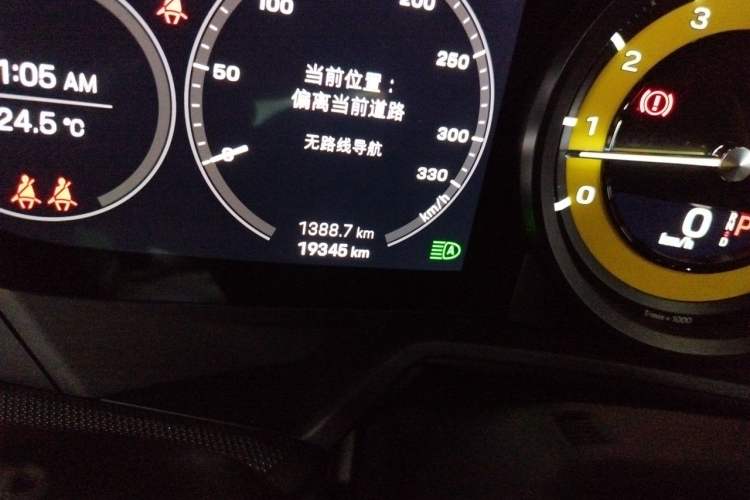 Used Porsche 911 2023 Carrera Cabriolet 3.0T Odometer Close Up