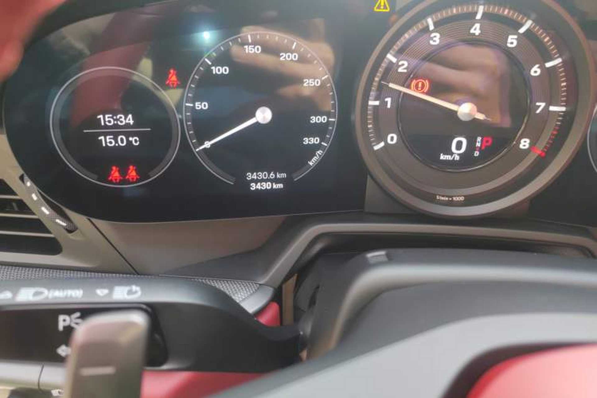 Used Porsche 911 2023 Carrera 3.0T Odometer Close Up