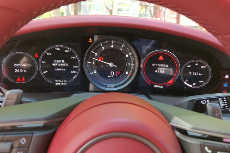 Used Porsche 911 2023 Carrera 3.0T Odometer Close Up