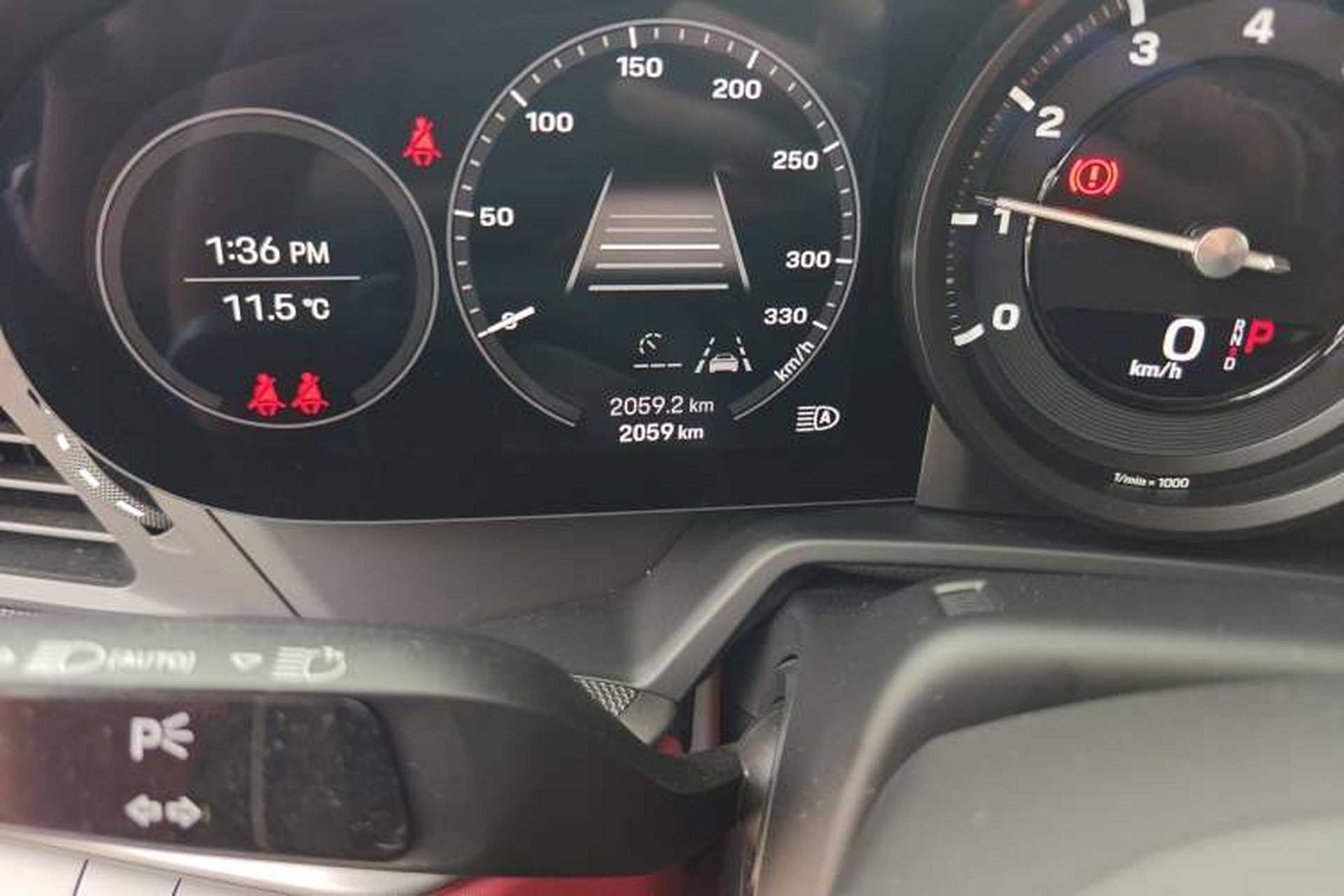 Used Porsche 911 2023 Carrera S 3.0T Odometer Close Up
