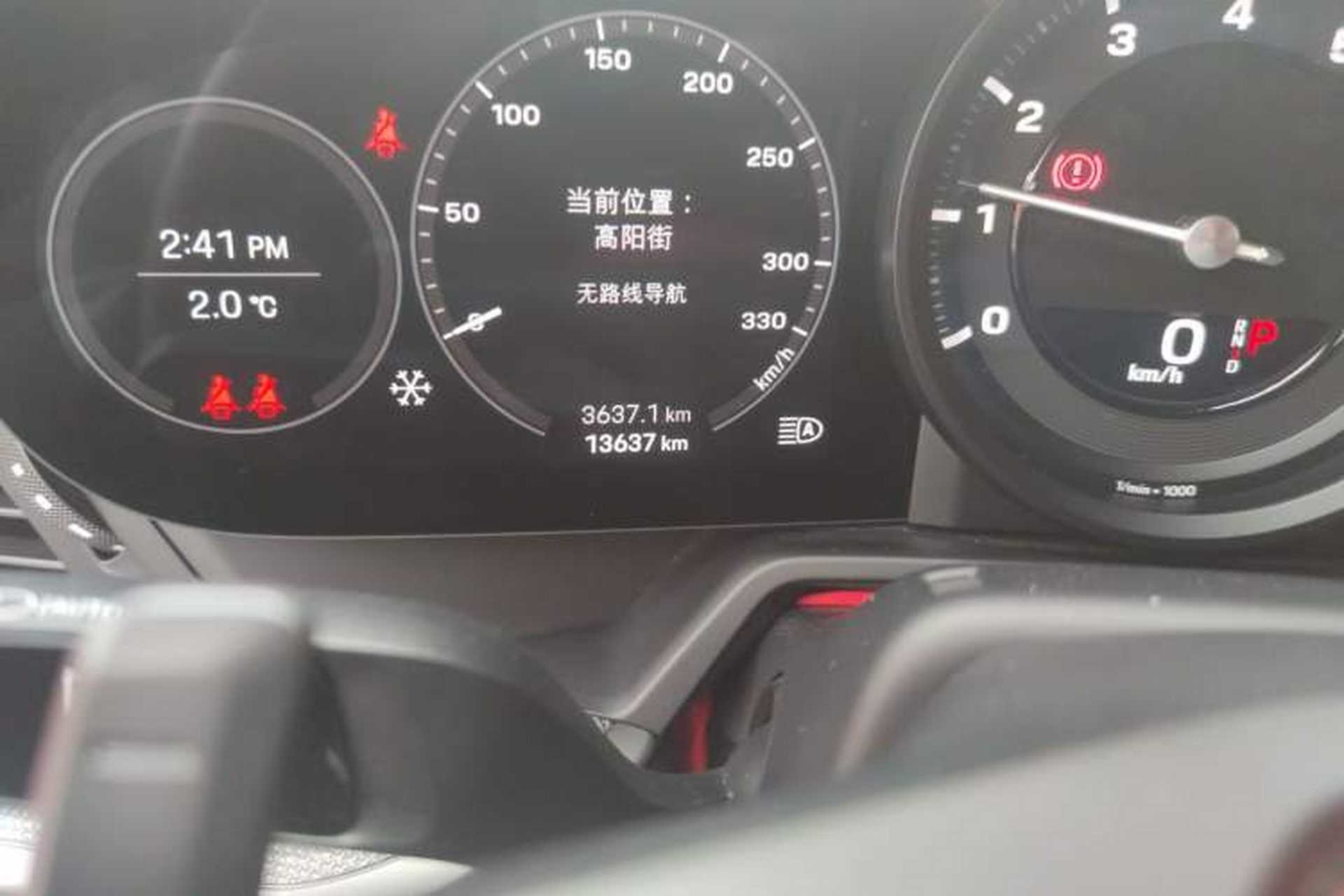 Used Porsche 911 2023 Carrera 3.0T Odometer Close Up