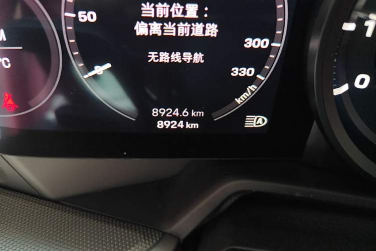 Used Porsche 911 2023 Carrera 3.0T Odometer Close Up