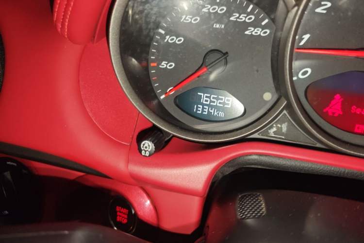 Used Porsche Boxster 2009 Boxster 2.9L Odometer Close Up