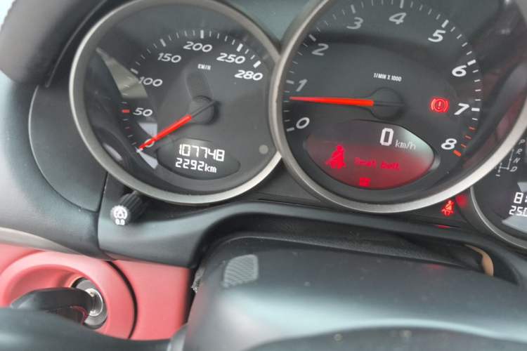 Used Porsche Boxster 2009 Boxster 2.9L Odometer Close Up