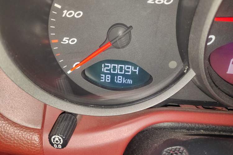 Used Porsche Boxster 2009 Boxster 2.9L Odometer Close Up