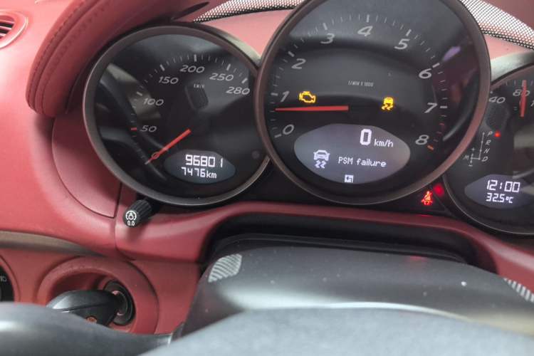 Used Porsche Boxster 2011 Boxster Black Edition 2.9L Odometer Close Up