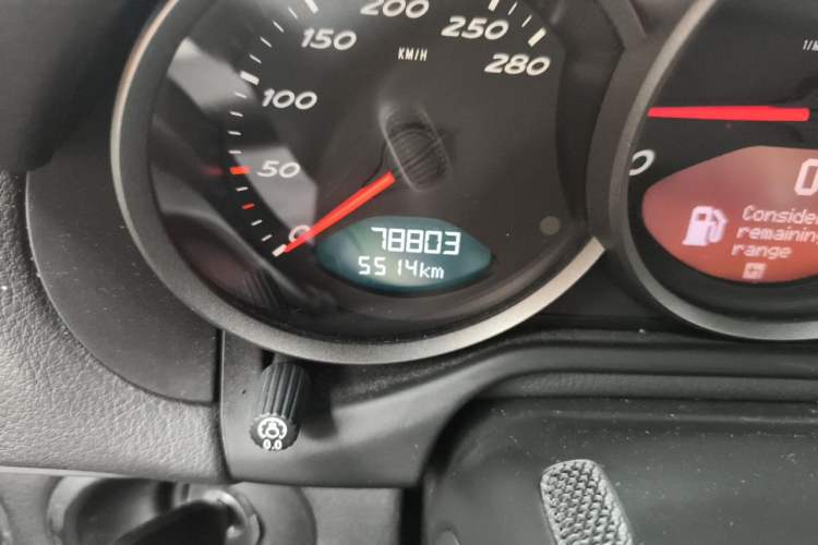 Used Porsche Boxster 2011 Boxster Black Edition 2.9L Odometer Close Up