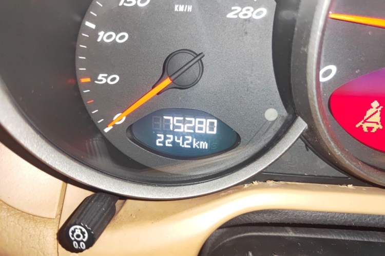 Used Porsche Boxster 2011 Boxster Black Edition 2.9L Odometer Close Up