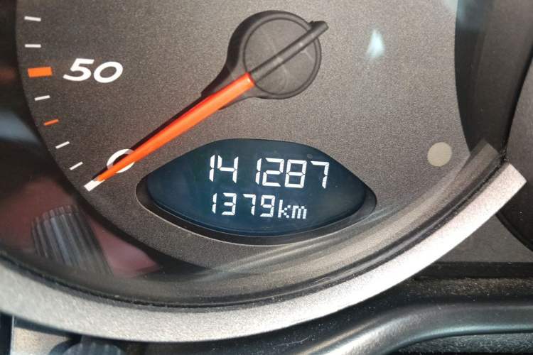 Used Porsche Boxster 2011 Boxster Black Edition 2.9L Odometer Close Up