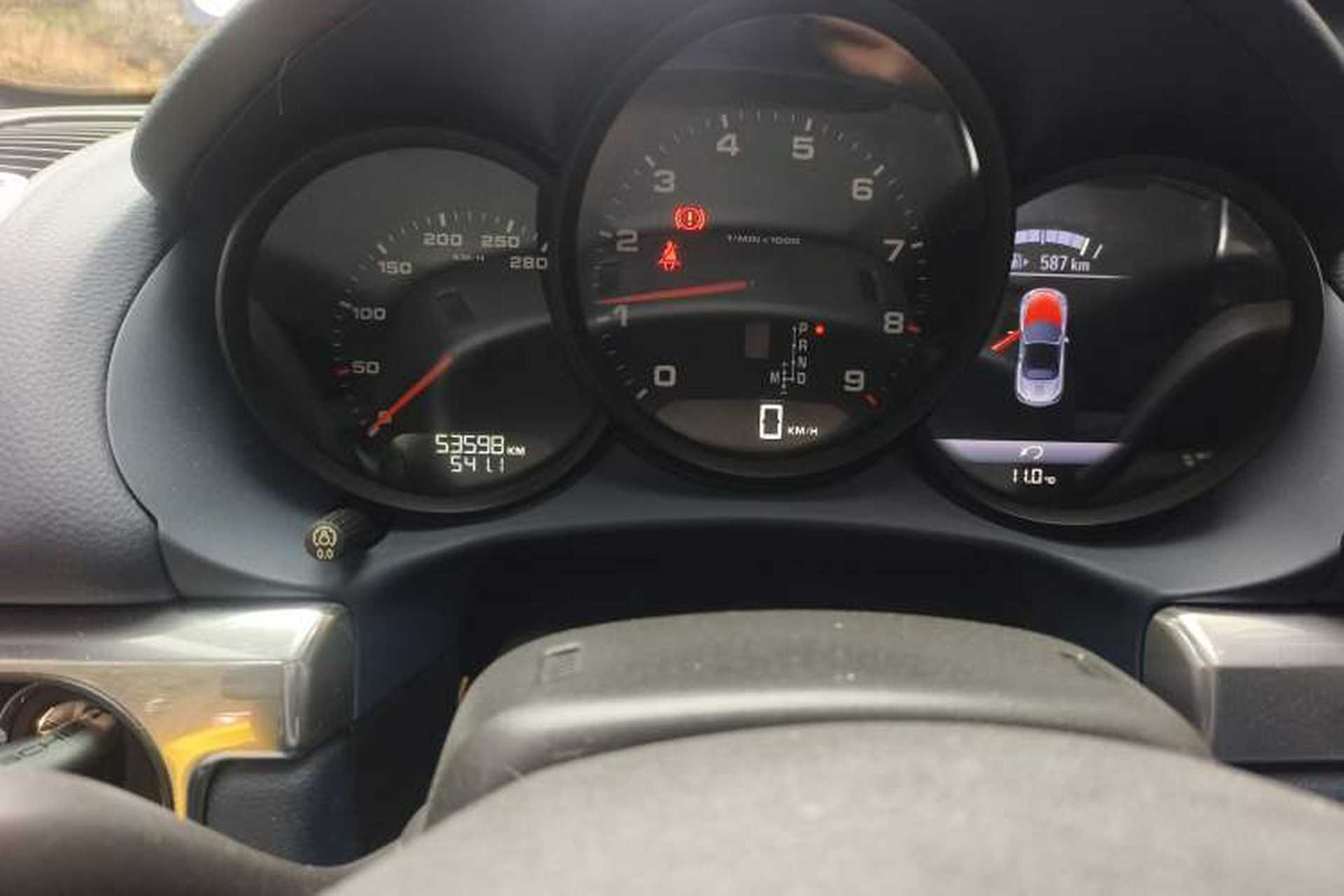 Used Porsche Boxster 2013 Boxster 2.7L Odometer Close Up