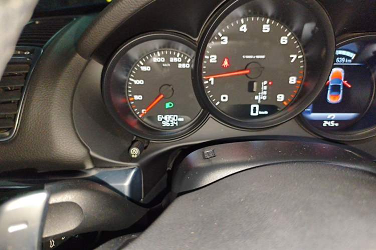 Used Porsche Boxster 2015 Boxster Style Edition 2.7L Odometer Close Up