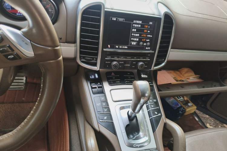 Used Porsche Cayenne 2011 Cayenne Turbo 4.8T Audio And AC Panel