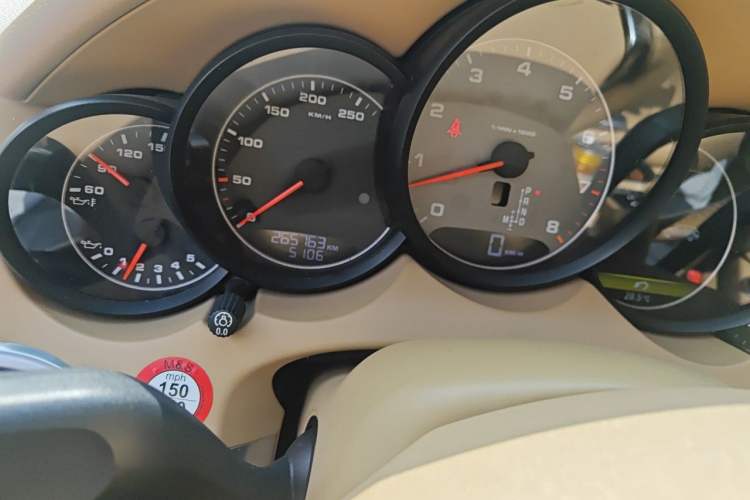 Used Porsche Cayenne 2011 Cayenne S 4.8L Odometer Close Up
