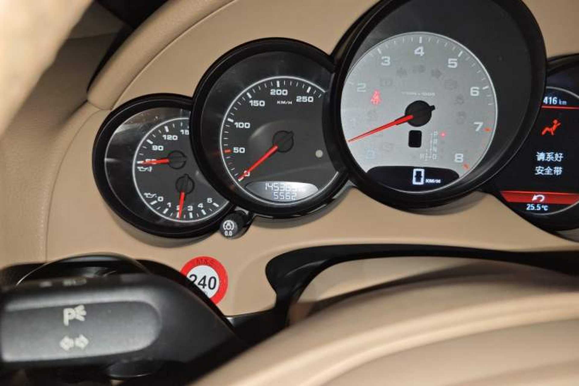 Used Porsche Cayenne 2011 Cayenne S 4.8L Odometer Close Up